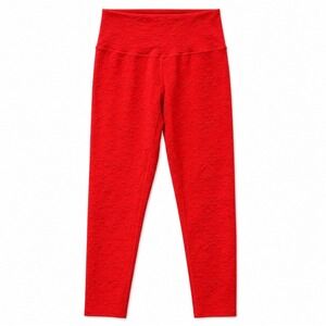 ZYIA Active Red Snowflake High Rise‎ Leggings Size 8-10